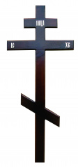 Крест деревянный «Стандарт» (сосна) темный
