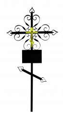 Крест металлический «Полувензель»