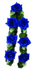 Гирлянда ритуальная Синие розы
